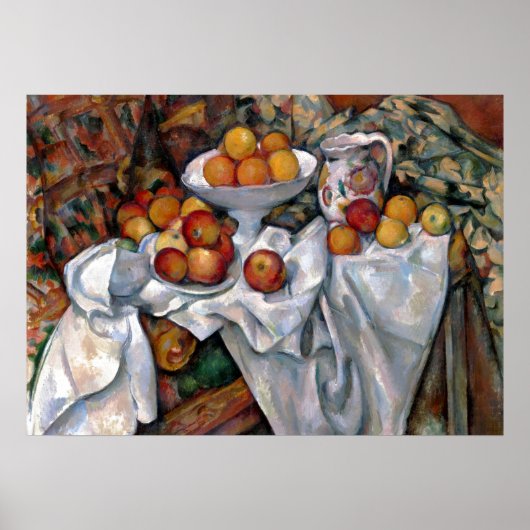 Still Life Oranges - Paul Cezanne Painting Art ポスター (正面)