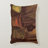 Still Life Paintbrushes inポットby Vincent van ゴッホ アクセントクッション (正面(垂直))