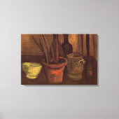 Still Life Paintbrushes inポットby Vincent van ゴッホ キャンバスプリント (正面)