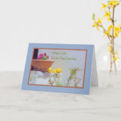 STILL LIFE/PETUNIAS AND LEMONS/WHEN 与え LIFE  YOU カード (黄色い花)