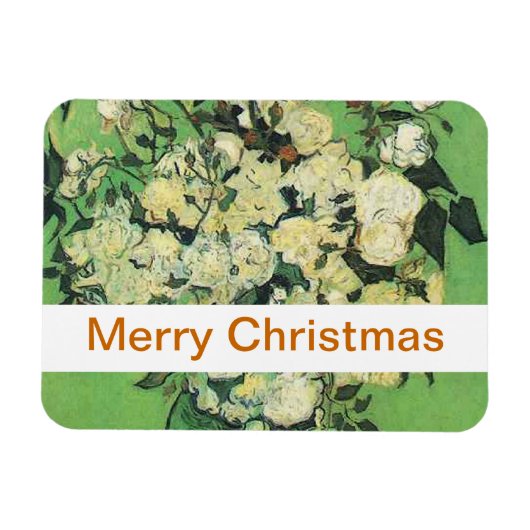 Still Life - Pink Rose in a花瓶。 マグネット (横)