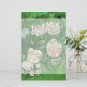 Still Life: Pink Roses by Vincent vanゴッホ 便箋 (スタンド正面)