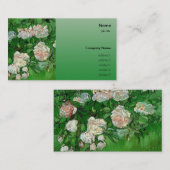 Still life - Pink Roses by Vincent vanゴッホ. 名刺 (正面/裏面)