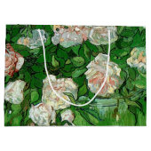 Still Life: Pink Roses by Vincent van Gogh ラージペーパーバッグ (裏面)