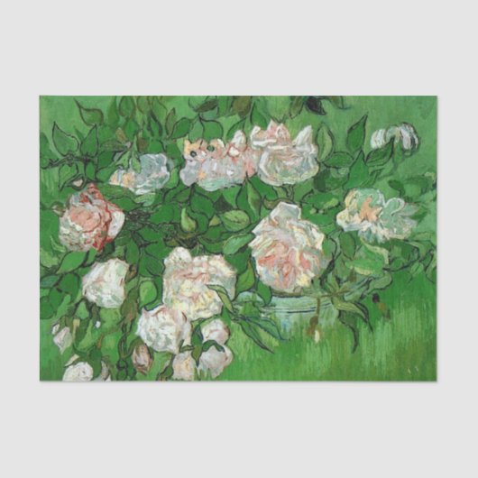 Still Life: Pink Roses by Vincent van Gogh 薄葉紙 (正面)