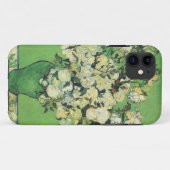 Still life - Pink Roses in a花瓶，ファンゴッホ Case-Mate iPhoneケース (裏面(横))