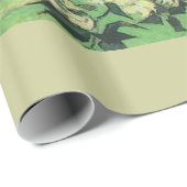 Still life - Pink Roses in a花瓶， Van ゴッホ ラッピングペーパー (ロールコーナー)