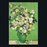 Still life - Pink Roses in a Vase,van Gogh ポスター<br><div class="desc">Still life - Pink Roses in a Vase,  Vincent van Gogh</div>