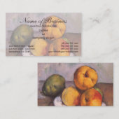 Still Life, Quince, Apple, Pears by Paul Ceczanne 名刺 (正面/裏面)