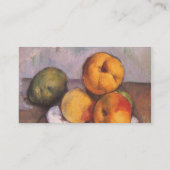 Still Life, Quince, Apple, Pears by Paul Ceczanne 名刺 (裏面)