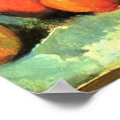 Still Life、Tulips by Paulセザンヌ ポスター (角)