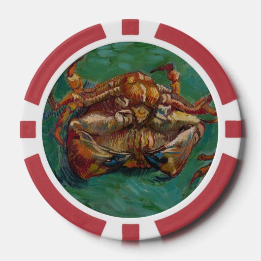 Still Life Two Crabs by Vincent vanゴッホ ポーカーチップ (正面)