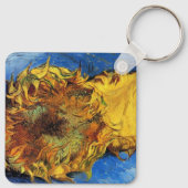 Still Life Two Cut Sunflowers by Vincent van ゴッホ キーホルダー (裏面)