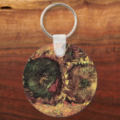 Still Life Two Cut Sunflowers by Vincent van ゴッホ キーホルダー (正面)