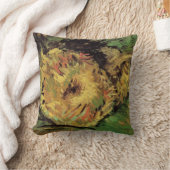Still Life Two Cut Sunflowers by Vincent van ゴッホ クッション (ブランケット)