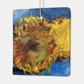Still Life Two Cut Sunflowers by Vincent van ゴッホ セラミックオーナメント (左)