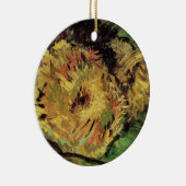 Still Life Two Cut Sunflowers by Vincent van ゴッホ セラミックオーナメント (右)