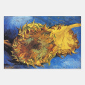 Still Life Two Cut Sunflowers by Vincent van Gogh ラッピングペーパーシート (正面3)