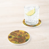 Still Life Vase w 15 Sunflowers Vincent van Gogh コースター (側面)