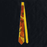 Still Life Vase w 15 Sunflowers Vincent van Gogh ネクタイ<br><div class="desc">Now available! Double sided printed ties! Twice as nice! Still Life: Vase with Fifteen Sunflowers by Vincent van Gogh is a vintage fine art post impressionism still life floral painting. A beautiful bouquet of fresh cut yellow and orange sunflowers from a summer garden in full bloom. About the artist: Vincent...</div>