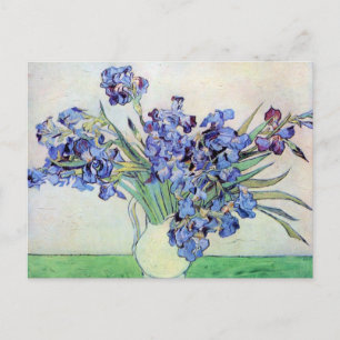 Still Life Vase with Irises by Vincent van Gogh ポストカード