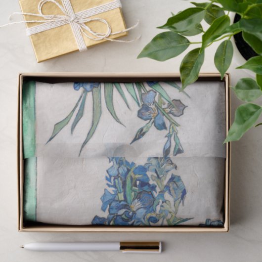 Still Life Vase with Irises by Vincent van Gogh 薄葉紙 (ギフト)