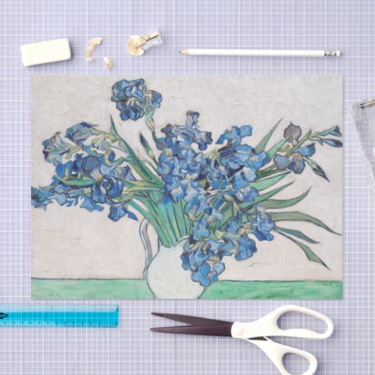 Still Life Vase with Irises by Vincent van Gogh 薄葉紙 (クラフト)