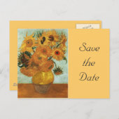 Still life - Vincent, Vincent 12ひまわり花瓶 案内ポストカード (正面/裏面)