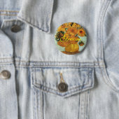 Still life - Vincent, Vincent 12ひまわり花瓶 缶バッジ (インサイチュ)