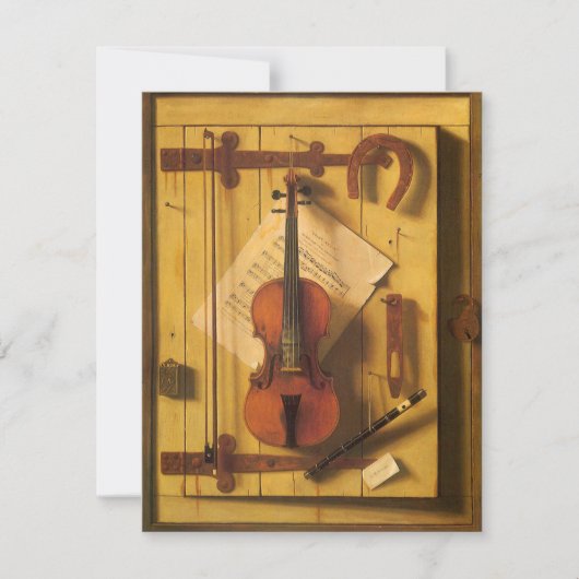 Still Life Violin and Music by William Harnett (正面)