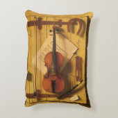 Still Life Violin and Music by William Harnett アクセントクッション (裏面(縦))
