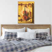 Still Life Violin and Music by William Harnett キャンバスプリント (インサイチュ (寝室))