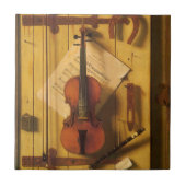 Still Life Violin and Music by William Harnett タイル (正面)
