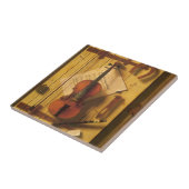 Still Life Violin and Music by William Harnett タイル (側面)
