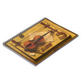 Still Life Violin and Music by William Harnett ノートブック (左側)