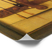 Still Life Violin and Music by William Harnett ポスター (角)