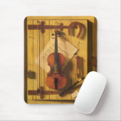 Still Life Violin and Music by William Harnett マウスパッド (マウス)