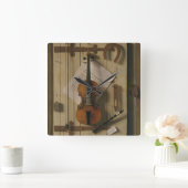 Still Life、Violin、Music スクエア壁時計 (ホーム)