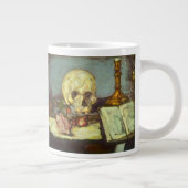 Still Life wスカル、Candle、Book By Paulセザンヌ ジャンボコーヒーマグカップ (右)