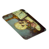 Still Life wスカル、Candle、Book By Paulセザンヌ マグネット (右側)