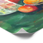 Still Life Watercolor – Fruit Wall Art ポスター (角)