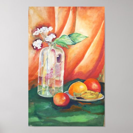 Still Life Watercolor – Fruit Wall Art ポスター (正面)