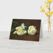 Still life, white peonies - Edouard Manet カード (黄色い花)