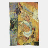 Still Life withスケッチボードby Vincent van ゴッホ キッチンタオル (縦)