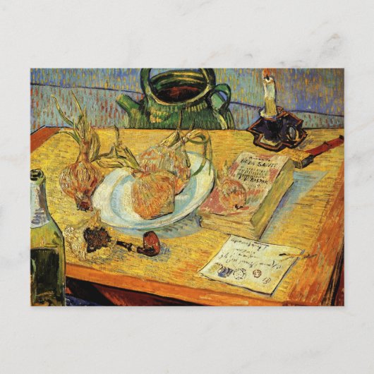 Still Life withスケッチボードby Vincent van ゴッホ ポストカード (正面)