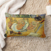 Still Life withスケッチボードby Vincent van ゴッホ ランバークッション (ブランケット)