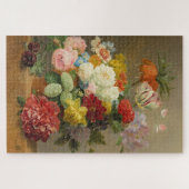 Still Life with バラと牡丹 – ブルーマーA. ジグソーパズル (横)