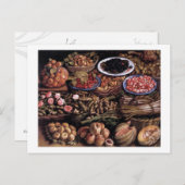 Still Life with 縁ど Vincenzo Campi ポストカード (正面/裏面)