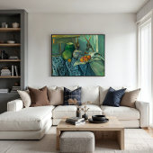 Still Life with a Ginger Jar and Eggplants,Cezanne ポスター