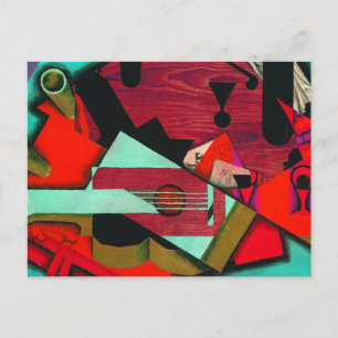 Still Life with a Guitar by Juan Gris ポストカード